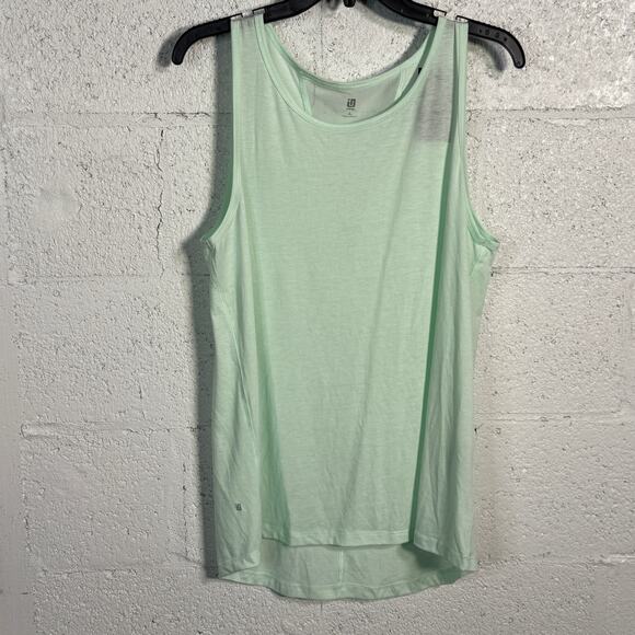 ID Ideology Women's Mesh-Back Tank Top Buttermint, Large - Picture 1 of 5